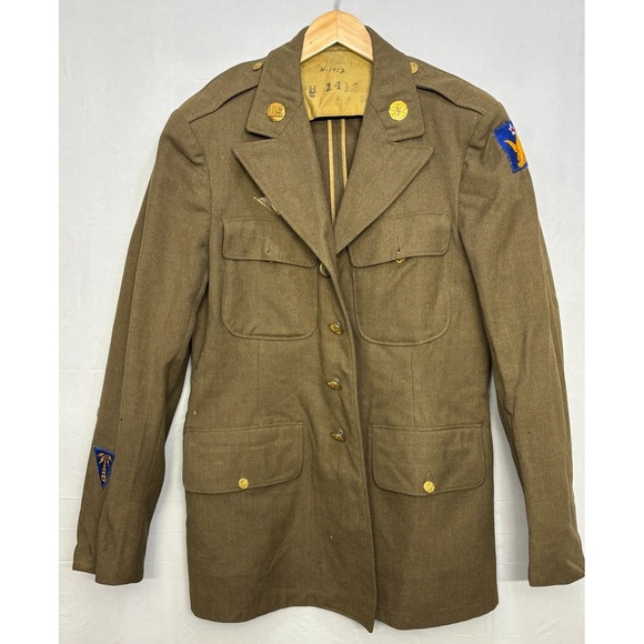 Other - US‎ Army Air Force Uniform Jackets Brown 1940s Patches Original 40R Vintage